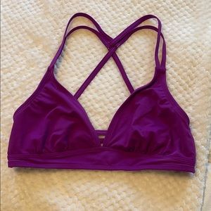 ATHLETA purple swim top